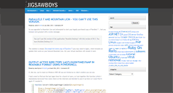 Desktop Screenshot of jigsawboys.com