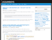 Tablet Screenshot of jigsawboys.com